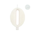  Bougie anniversaire chiffre blanche pailletée 9,5 cm, fig. 1 