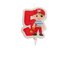  Bougie d'anniversaire pirate chiffre 5, fig. 1 