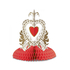  Centre de table vintage saint valentin rouge 30 cm, fig. 1 