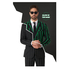  Costume à rayures phosphorescentes Suitmeister™ adulte, fig. 1 
