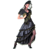  Schwarz-goldenes Flamenco-Tänzerin-Kostüm für Damen, fig. 1 