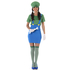  Déguisement plombier vert femme, fig. 1 
