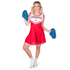  Cheerleader Kostüm für Damen rot, fig. 1 