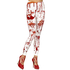  Blutüberströmte Leggings Damen-Accessoire für Halloween weiss-rot, fig. 1 