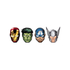  6 masques en carton Avengers Mighty ™, fig. 1 
