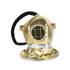 Casque de plongeur en tissu doré, fig. 1 