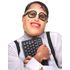  Demi-Masque en latex geek adulte, fig. 1 