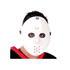  Masque de hockey blanc adulte, fig. 1 