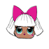  Masque en carton Diva LOL Surprise™, fig. 1 