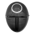  Masque en plastique gardien de jeu symbole rond adulte, fig. 1 
