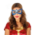  Masque super héroïne bleue avec étoile dorée adulte, fig. 1 