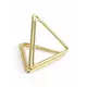 10 portacartellini segnaposto triangolari dorati 2.3 cm
