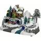 Casa luminosa del villaggio di Natale 23 x 15 x 16 cm