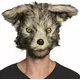 Gefährliche Werwolfmaske für Erwachsene grau-beige