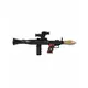 Granatwerfer-Spielzeugwaffe Kostüm-Zubehör für Fasching schwarz-gold 51cm, image 2
