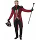 Schauriger Dompteur Herrenkostüm für Halloween Hutmacher rot-schwarz-gold, Größe: Large, image 2