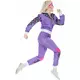 80er-Jahre Trainingsanzug für Damen lila-pink-weiss, Größe: Small, image 2